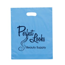 12&quot; x 15&quot; x 3&quot; Frosty Die Cut Bag