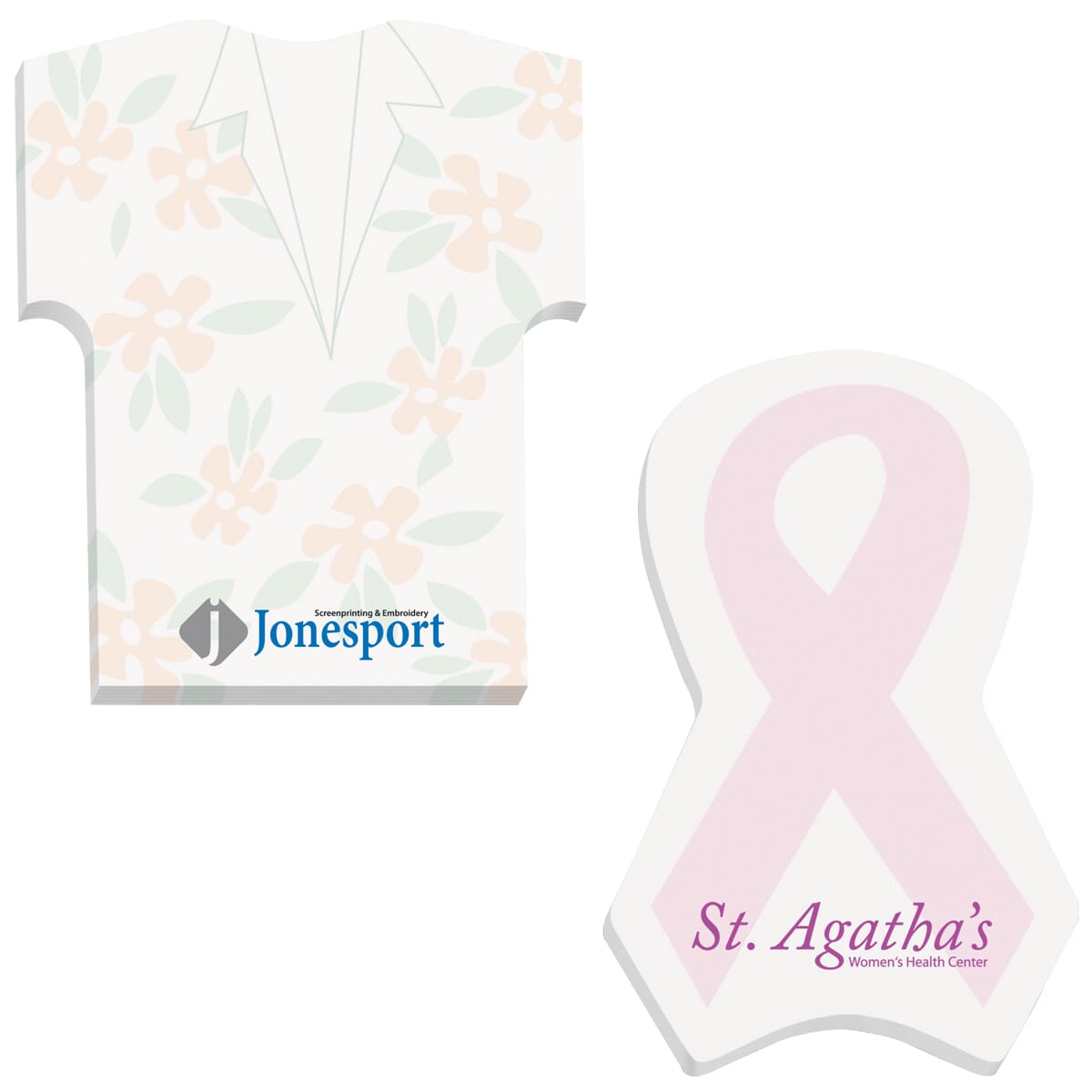 pink ribbon 36 PAD STICKY NOTES breast cancer awareness 