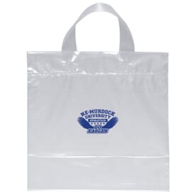 12&quot; x 12&quot; x 6&quot; Clear Plastic Bag - Soft Loop Handle