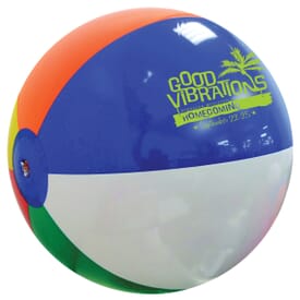 6" Multi-Colored Beach Ball