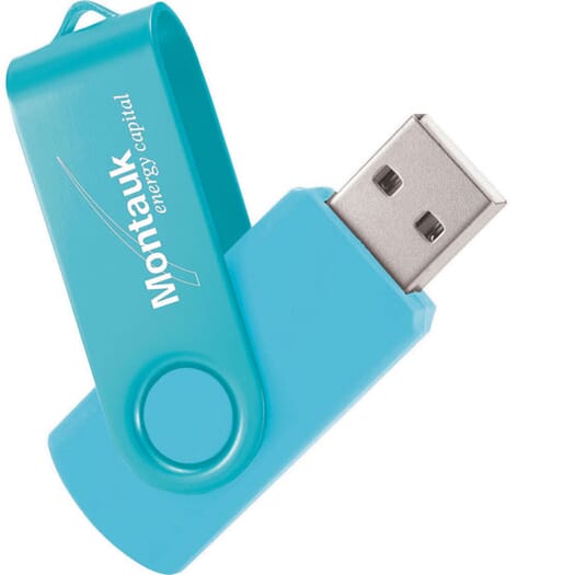 Two-Tone Fold-A-Flash USB Drive 1GB