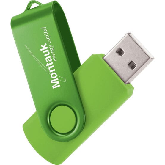 Two-Tone Fold-A-Flash USB Drive 1GB
