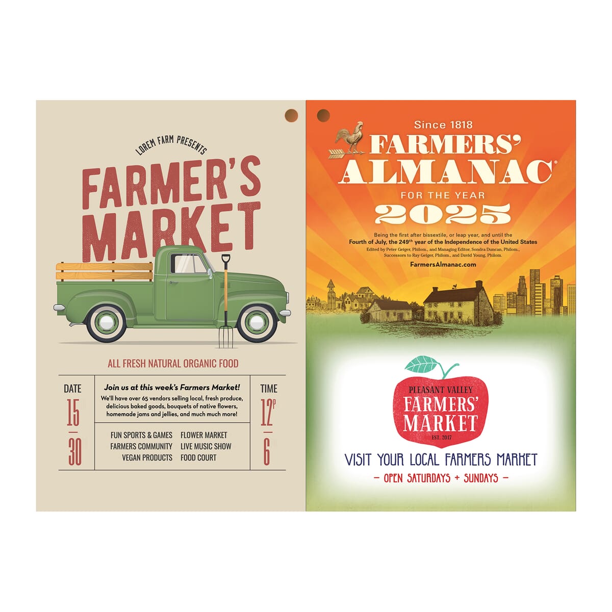 Farmers' Almanac 2025 Full Color Promotional Giveaway Crestline