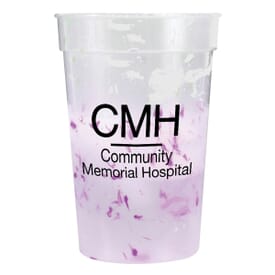 17 oz Chameleon Color Changing Confetti Stadium Cup