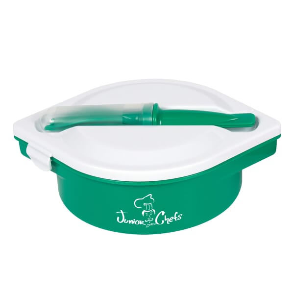 Multi-Compartment Food Container With Utensils