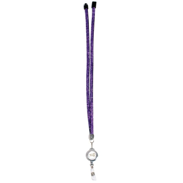 Sparkle Lanyard With Retractable Badge Holder