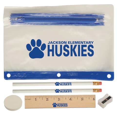 School set with pencil pouch