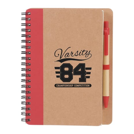 Eco friendly cardboard notebook