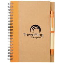 Notebook and matching pen set and recycled material