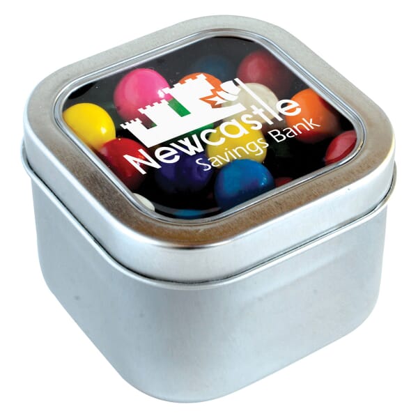 Square Candy Tin- Gumballs®
