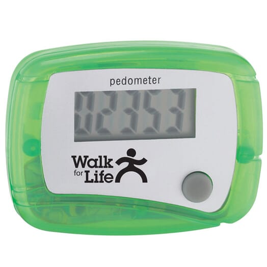 Black translucent pedometer