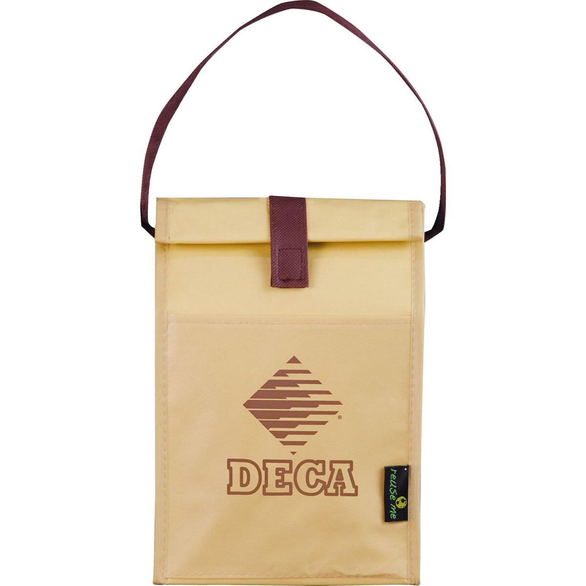 Laminated Non-Woven Brown Baggin' It Lunch Bag