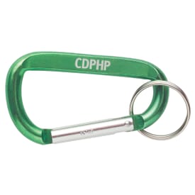 Metallic Carabiner with Keyring