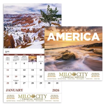 2026 Landscapes of America Calendar - Stapled