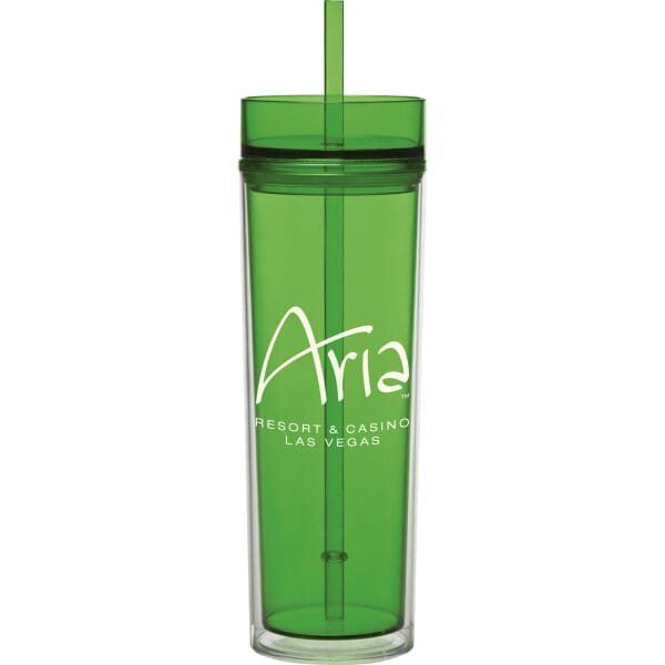 16 oz Tube Hot & Cold Tumbler
