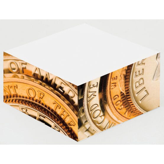 4" X 4" Adhesive Notes - Large Half Cube