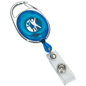 Promotion Gift double side badge holder with pen retractable badge reel  ball pen