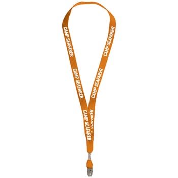 5/8&quot; x 17 1/2&quot; One Ply Cotton Lanyard