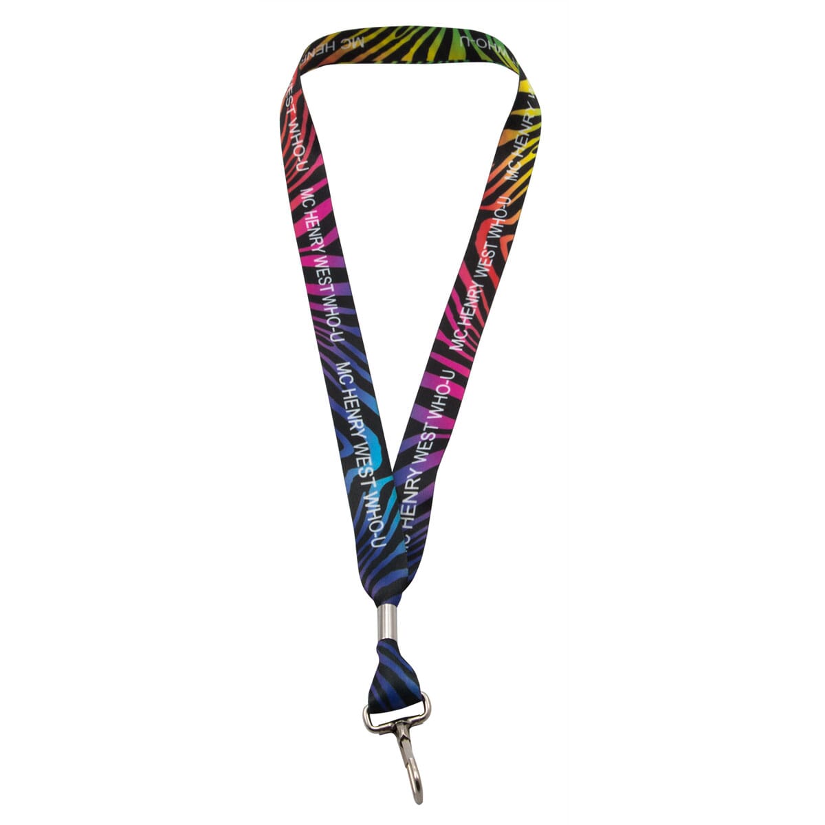 1" Full Color Satin Lanyard