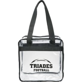 Game Day Clear Zippered Safety Tote