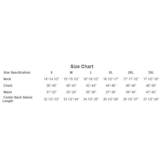 hugo boss polo size chart