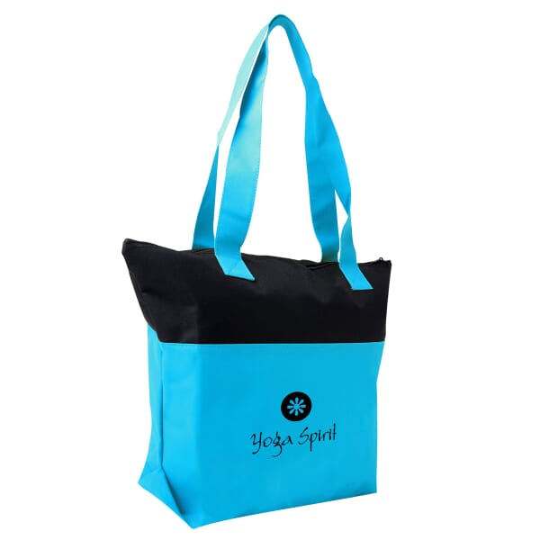 Dual Accent Zippered Tote