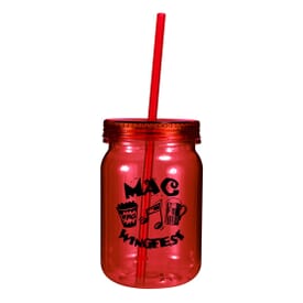 24 oz Translucent Pop Mason Jar - One Color