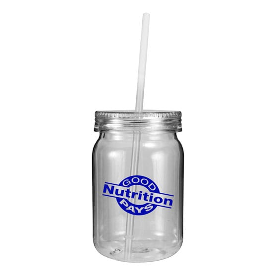 24 oz Translucent Pop Mason Jar - One Color