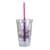 16 oz Victory Acrylic Tumbler with Color Change Straw - Full Color