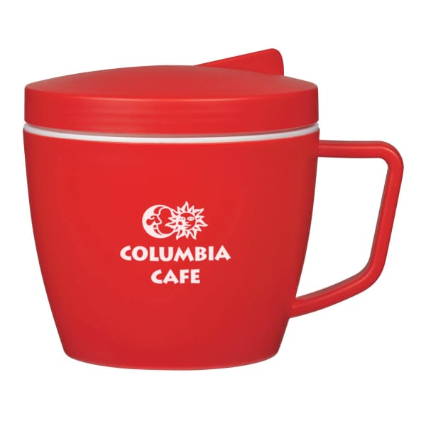 14 oz. Thermal Mug W/ Spoon And Fork Set