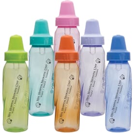 8 oz Colored Evenflo® Baby Bottles