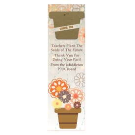 Growing Flower Pots Bookmark
