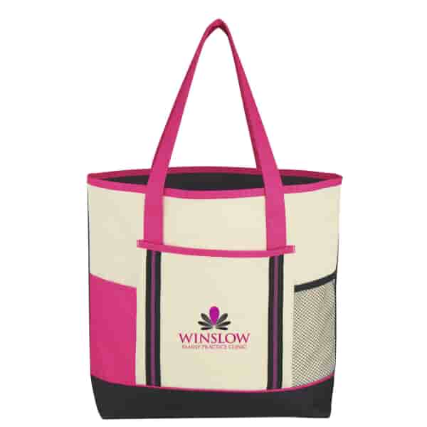 Tri Colored Tote Bag