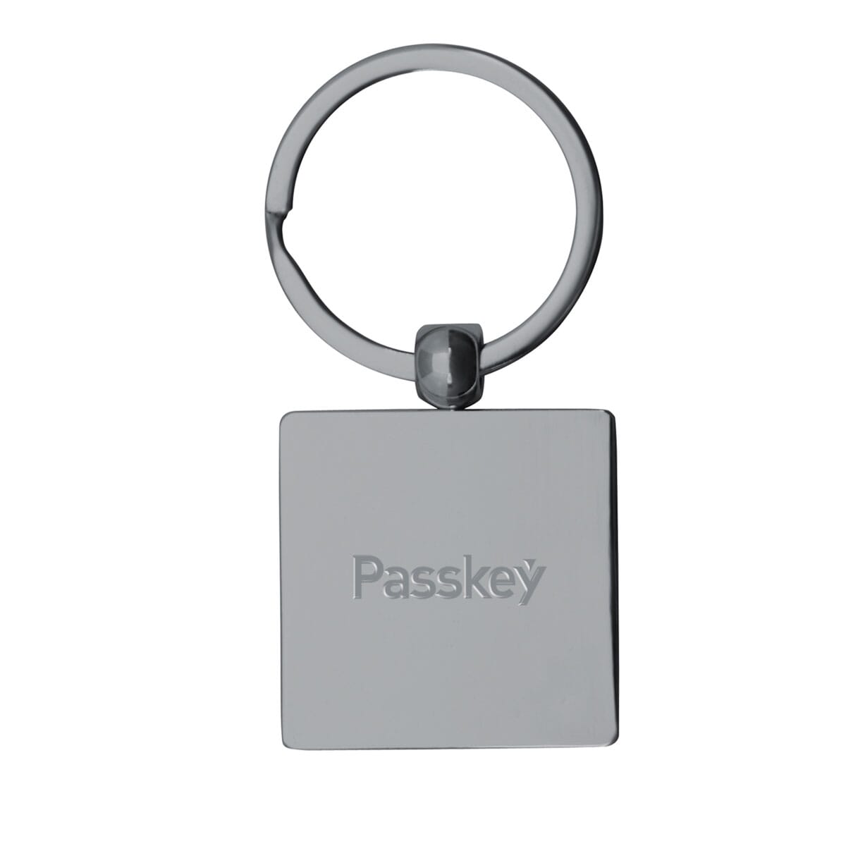 Square Metal Key Chain