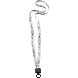 1/2" Waffle-Weave Lanyard W/ O-Ring Attachment