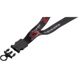 Polyester Snap Buckle O-Ring Lanyard