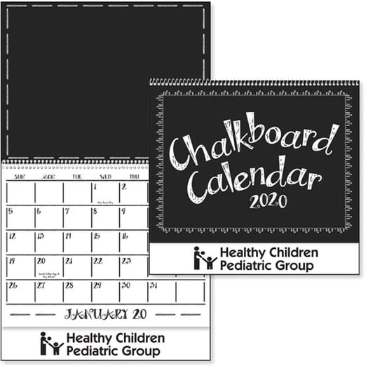 2020 Chalkboard Calendar