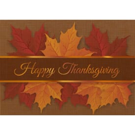 Thanksgiving Autumn Leaves Greeting Card