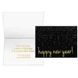 Confetti Happy New Year Greeting Card