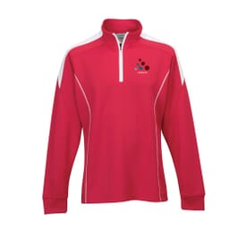 Men's Mesh Knit Polyester 1/4 Zip Pullover