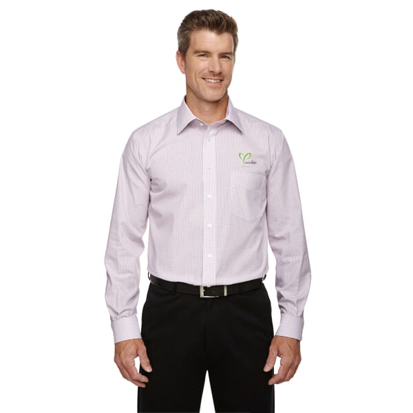 Devon & Jones® Crown Collection Micro Tattersall-Men's