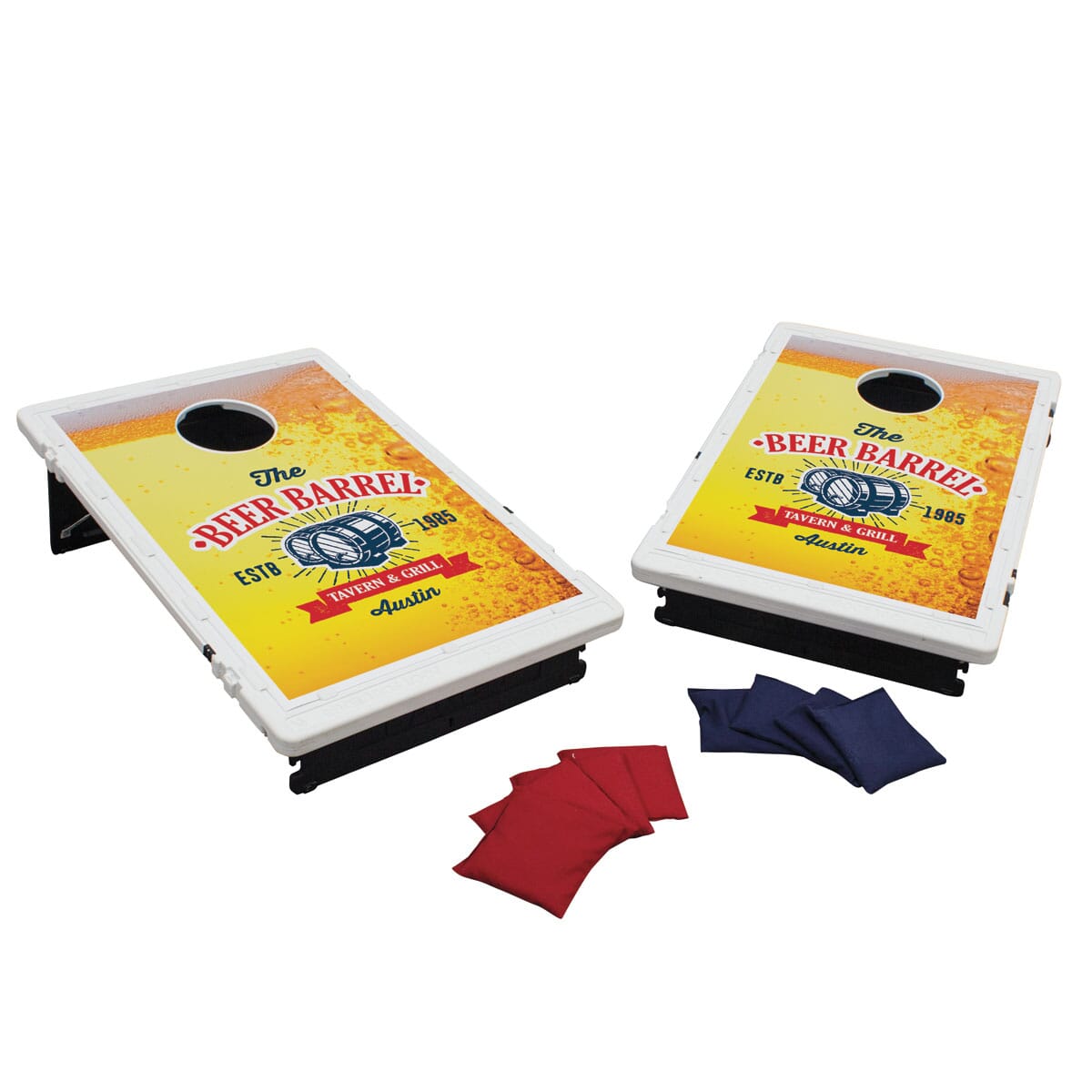 custom cornhole bean bag toss game