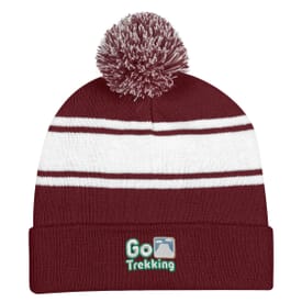 Dual Colors Top Pom Beanie