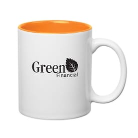 11 oz Colored Stoneware Mug with C-Handle