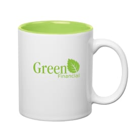 11 oz Colored Stoneware Mug with C-Handle