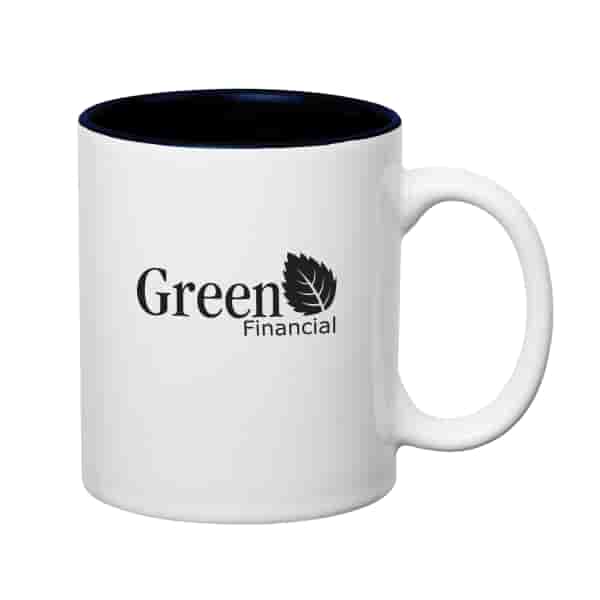11 oz Colored Stoneware Mug with C-Handle