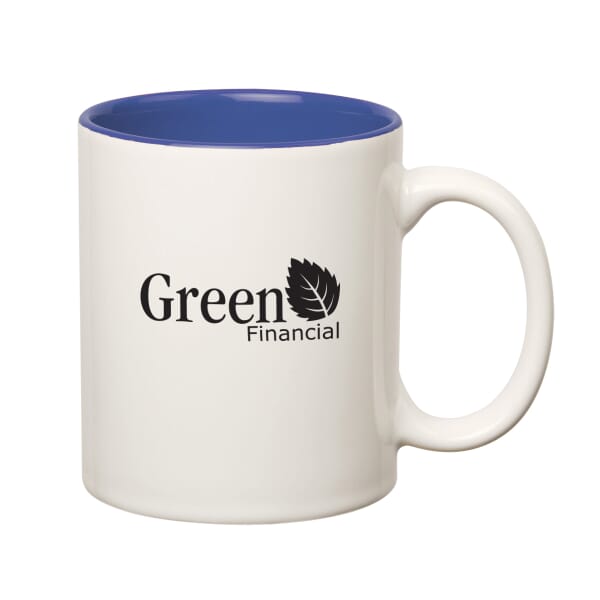 11 oz Colored Stoneware Mug with C-Handle