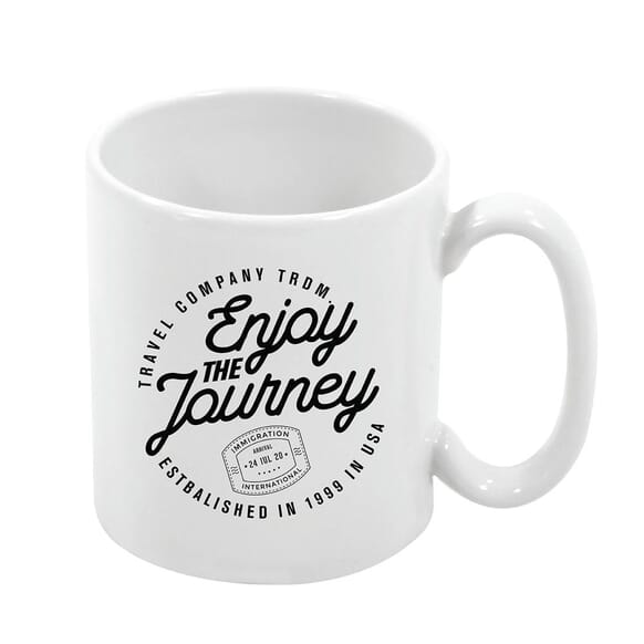5. White Patriotic Mug