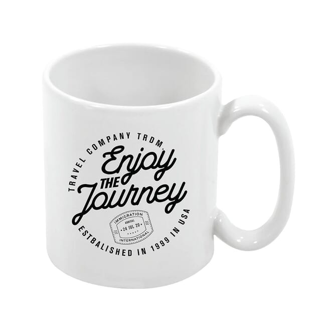 5. White Patriotic Mug