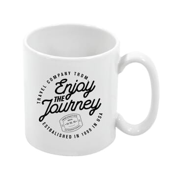11 oz White Patriotic Mug